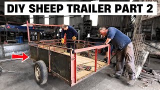 OLD TRAILR REFURB  Welding steel plate into trailer [upl. by Frieder]