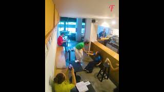 Dramatic Cafe Confrontation Unfolds Over Spill shorts [upl. by Pomfret]