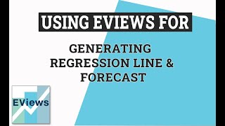 eViews Regression Line and Forecasting in eViews [upl. by Lerud]