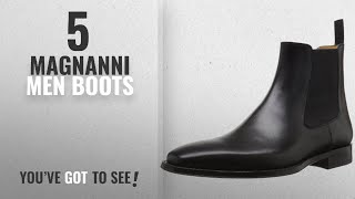 Top 10 Magnanni Men Boots  Winter 2018  Magnanni Mens Sean Chelsea Boot Black 105 M US [upl. by Inahpets]