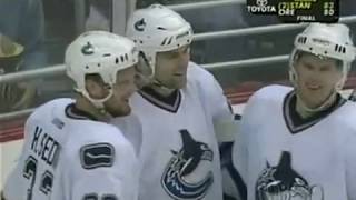 Wade Brookbank scores his first NHL career goal against Kolzig [upl. by Wernda]