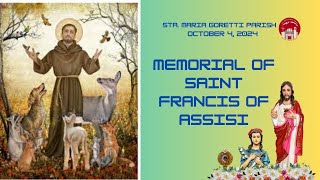 October 4 2024  Memorial of Saint Francis of Assisi [upl. by Fabozzi]