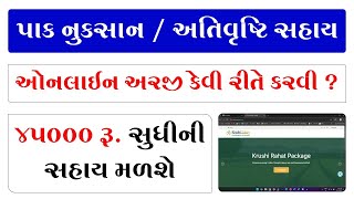 PAK NUKSAN SAHAY ONLINE APPLY  KRUSHI SAHAY PACKAGE GUJARAT ONLINE [upl. by Atinob]