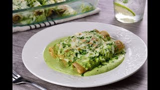 Enchiladas de Pollo con Chile Poblano [upl. by Senhauser27]