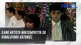 Ilang artista nakisimpatiya sa hiwalayangKathNiel  ABSCBN News [upl. by Rihsab917]