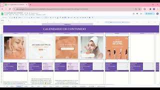 CALENDARIO DE CONTENIDO EN GOOGLE SHEETS  REDES SOCIALES [upl. by Gausman]