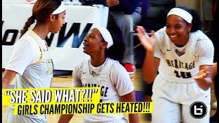 GIRLS CHAMPIONSHIP GETS HEATED Heritage LAST SECOND FOULS DOWNS St Francis MD [upl. by Trent]