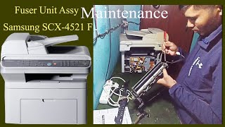 Samsung SCX4521F Fuser Assy Reparing  Problem of erase the printed latter in paper by the hand [upl. by Aribold]