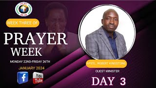 WEEK THREE DAY 3 OF PRAYER WEEK  24TH WEDNESDAY JANUARY 2024 [upl. by Nnairb]