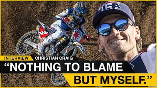 quotNothing to blame but myselfquot  Christian Craig on MXoN [upl. by Sula]