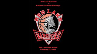 Red Lake Warriors vs KelliherNorthome Mustangs 022123 [upl. by Euqina]