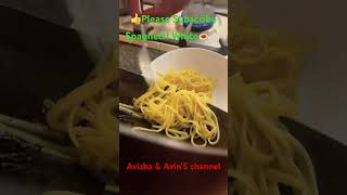 How To Make White Spaghetti 🍝 Avisha amp Avin’S channel [upl. by Esorrebma722]