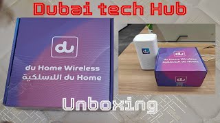 Du Home Wireless WiFi 5G SIM RouterModem Unboxing  English  Dubai Tech Hub [upl. by Amado]