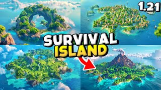 TOP 10 BEST Survival Island Seeds for Minecraft 121 Bedrock Edition amp MCPE Seeds [upl. by Lichtenfeld]