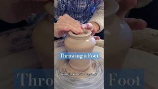 Would you try throwing a foot instead of trimming one ceramics throwing trimmingclay [upl. by Stockmon]