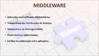 Middleware  Sistemas Distribuídos  UNIFACS 2016 [upl. by Yauqram]