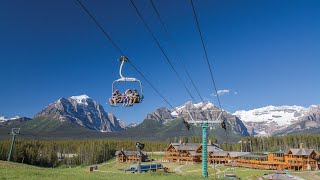 See Canada’s legendary Lake Louise from the sky [upl. by Arahsit]