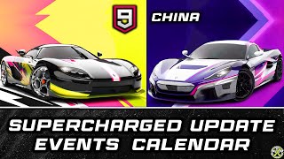 Asphalt 9 China  Supercharged Update  Events Calendar [upl. by Martyn]