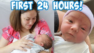 First 24 Hours w Our Newborn Baby Teddy [upl. by Larimor]