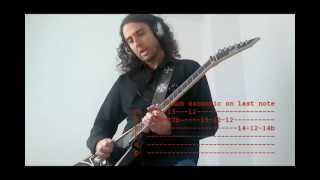 Manowar  Touch the Sky cover with tablature [upl. by Davon]