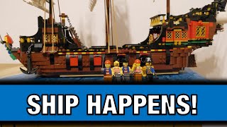 Lego Pirate MOC  A HUGE SHIP Model Review from 2x Creator Sets 31109  for Eldorado Fortress 10320 [upl. by Akila]