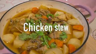 Chicken stew with potato and carrots  Cooking Ah Pa [upl. by Veron856]