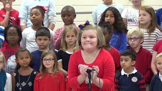 Langston Road Elementary School Veterans program 2018 1 [upl. by Hanah]