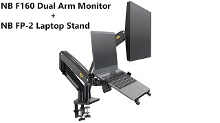 Unboxing NB ModelF160 Dual Monitor Arm  ModelFP2 Laptop Arm Stand [upl. by Ayocal]