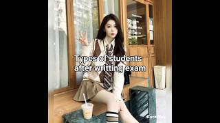 Types of students after writing exam edits viral exams youtubeshorts [upl. by Eruot]