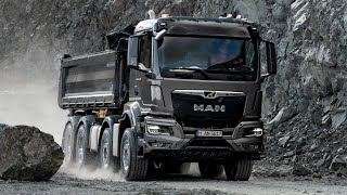 All New 2023 MAN TGS Dump truck  Test Drive [upl. by Viv]