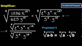 Radicación con Expresiones Algebraicas Ejercicio 3 [upl. by Nihs891]