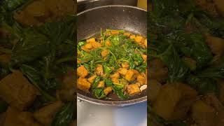 Adobong Kangkong with Fried Tofu Recipe  Healthy Filipino Dish  Easy Adobo Recipe [upl. by Burlie]