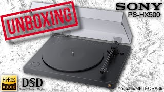 Platine Vinyle Sony PSHX500  UNBOXING  MONTAGE [upl. by Thaine]