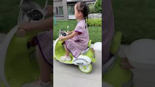 Electric motorcycle for kids  Childrens electric vehicle shorts kidsvideo [upl. by Ahsinauj]