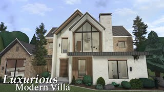 Bloxburg Modern Luxurious Villa  Speedbuild  Roblox Bloxburg [upl. by Stretch174]