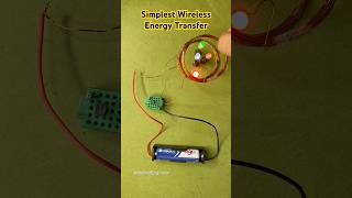 Simplest Wireless Energy Transfer using Single Transistor electronics diyprojects viralvideo [upl. by Niassuh861]