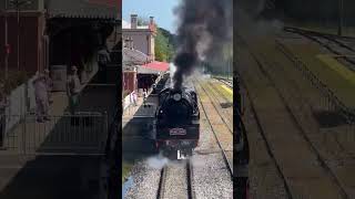 R766 departing from Mossvale steamtrain [upl. by Fesoy616]