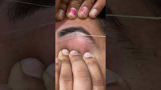 eyebrows threading Eyebrow Threading threading [upl. by Retnuh]