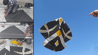 How to Make a Massive 25 Tawa Kite  New 25 Tawa Kite Flying after long time  GolgappaY Kites [upl. by Lanor]