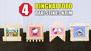 4 Cara Mudah amp Cepat Membuat Bingkai Foto dari Stik Es Krim [upl. by Gabriel436]