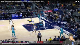 Reacting To Indiana Pacers vs Hornets Preseason Full Game Highlights [upl. by Dinerman466]