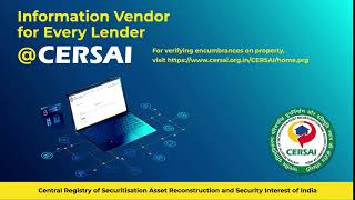 Information Vendor For every Lender  CERSAI [upl. by Eniaj292]