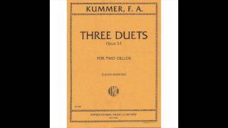 Kummer Cello Duet Op 22 No 1 C major 1st Movement [upl. by Ilsel]