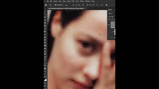 How to Remove Acne amp Blemishes From Face in Photoshop tutorial graphicdesgin shorts photoshop [upl. by Pell]