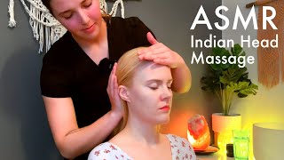 Indian Head Massage Treatment with JAZZMUTCHHOLISTICS Unintentional ASMR Real person ASMR [upl. by Akenahs]