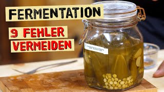 9 typische Fehler bei der Fermentation vermeiden  Extra Tipps vom Fermentationsprofi [upl. by Annohsed]