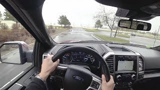 2018 Ford F150 Powerstroke Diesel Platinum 4x4 SuperCrew  POV Test Drive Binaural Audio [upl. by Assiran886]