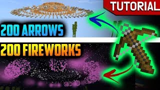 This is what happens if 200 arrows amp fireworks were shot at once  Minecraft [upl. by Bettye]