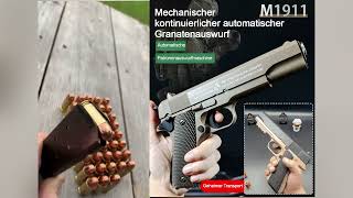 💫Neue Replik M1911💥Tragbares Selbstverteidigungsgerät [upl. by Leinehtan]