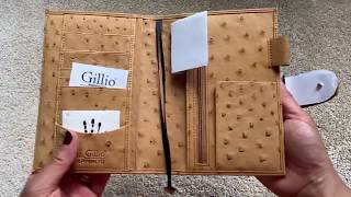 Unboxing of Gillio A6 and B6 Appunto Real Ostrich Chestnut and Epoca Rust [upl. by Atrebor176]